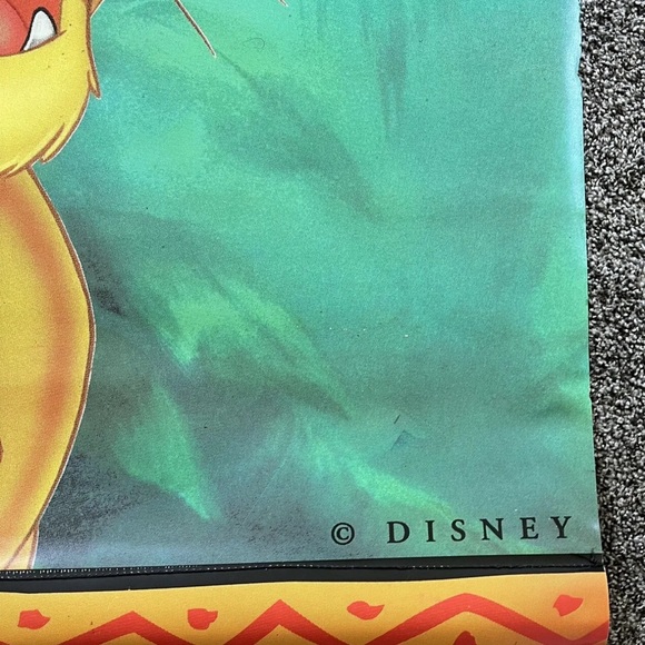 Disney Lion King Vintage 1995 2-Sided Vinyl Store Display Banner - Approx 34x57 - Picture 10 of 15